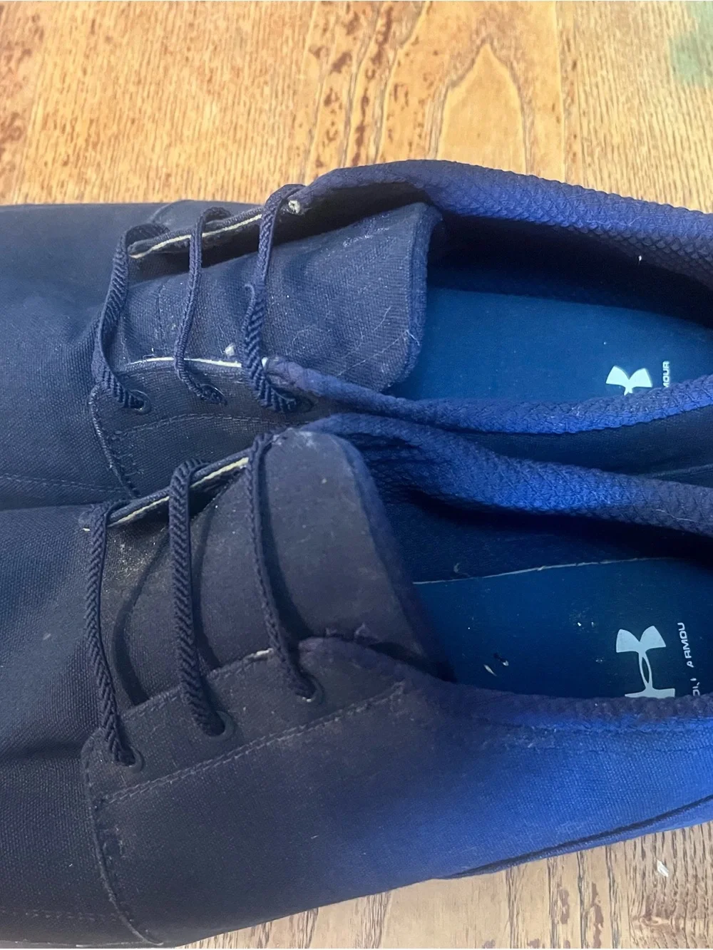 Under Armour Men’s Navy Casual Lace-Up Shoes Size 17